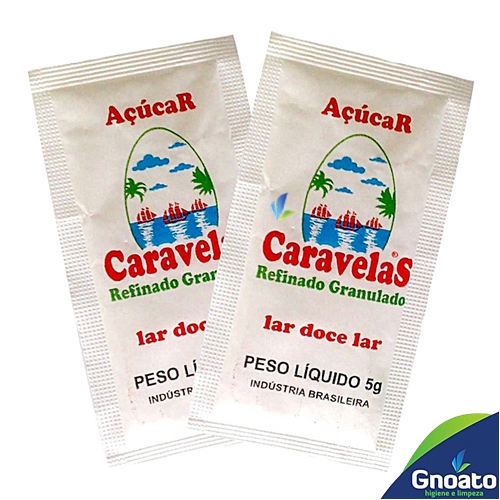 Açucar Cristal COLOMBO Caravelas Sachet 05g Com 400 un