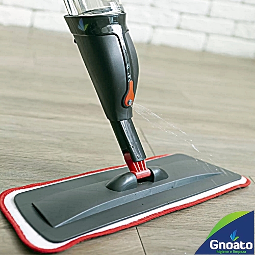 Conjunto Mop Plano Spray POWERMAID Com Reservatório, Gatilho e Cabo Em Aço