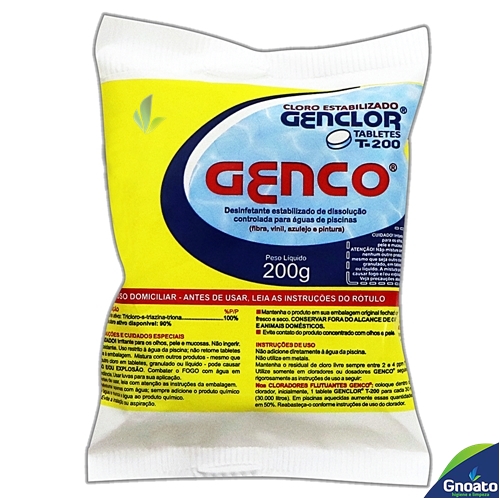 Cloro Em Tablete GENCO T-200-200g