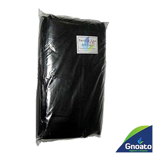 Saco Plastico Para lixo 150 L GNOATO Preto (90 CM x 115 CM x 0,10 Micras) C/50 Un