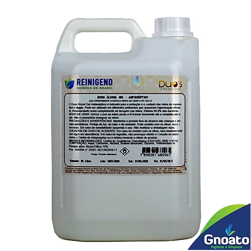 Alcool Etílico Hidratado REINIGEND Desinfect 370 70º INPM - 05 L